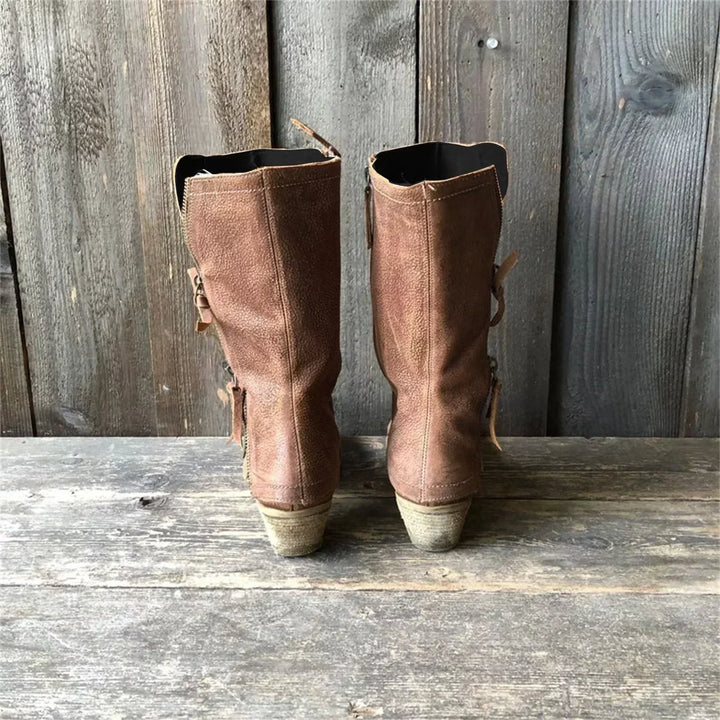 Loretta - Leather Fall Boots