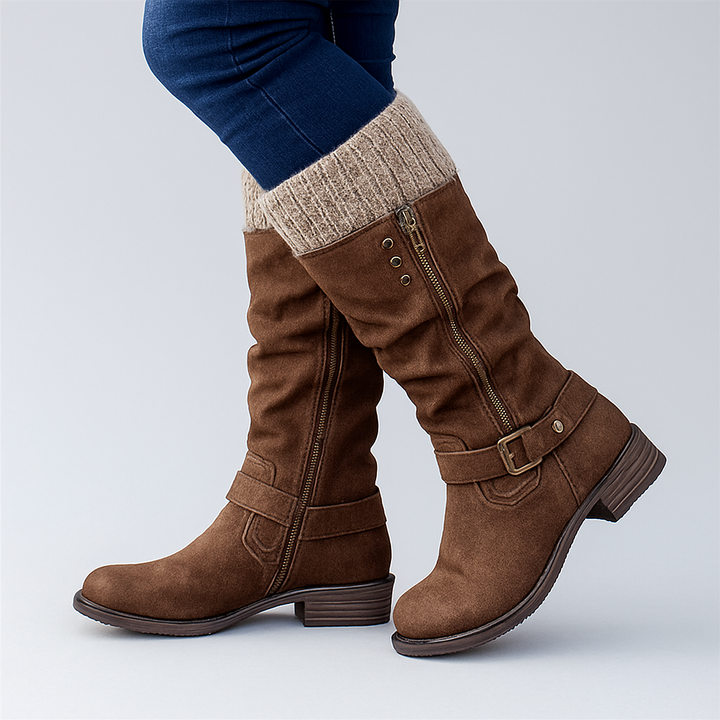 Bonnie - Elegant Buckle Boots
