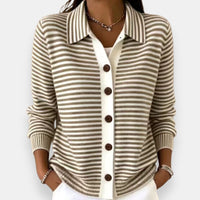 Noah | Striped Button Cardigan