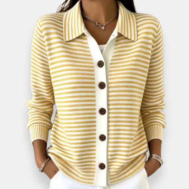 Noah | Striped Button Cardigan
