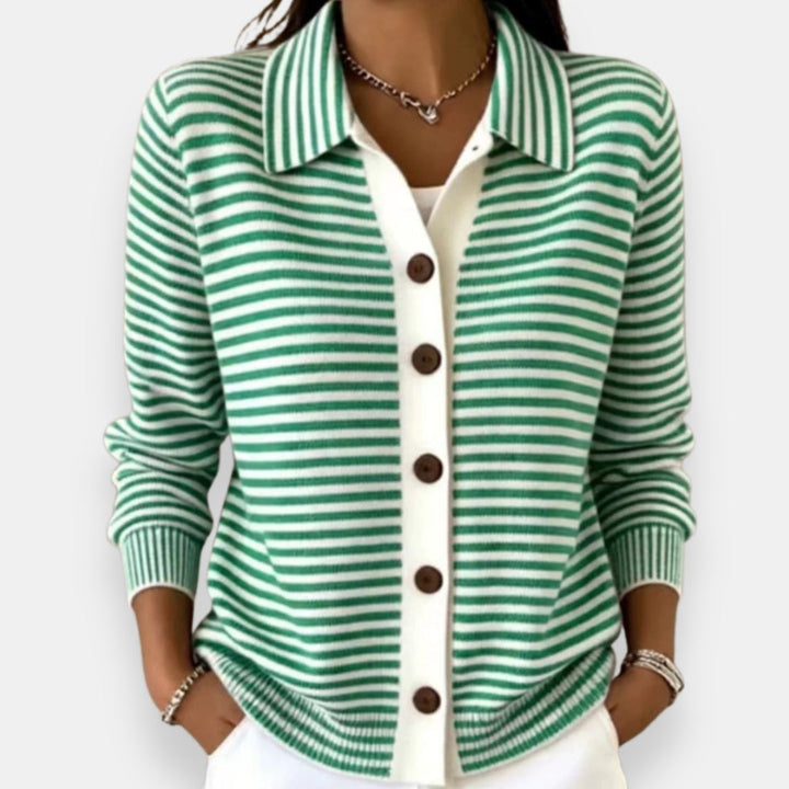 Noah | Striped Button Cardigan