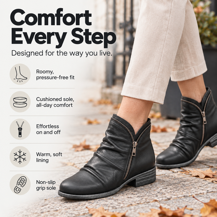 Melinda - Comfy Ankle Boots