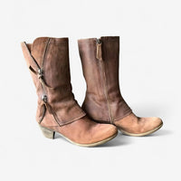 Loretta - Leather Fall Boots