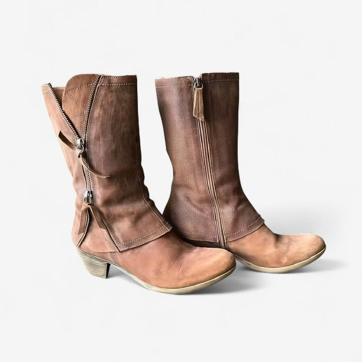 Loretta - Leather Fall Boots