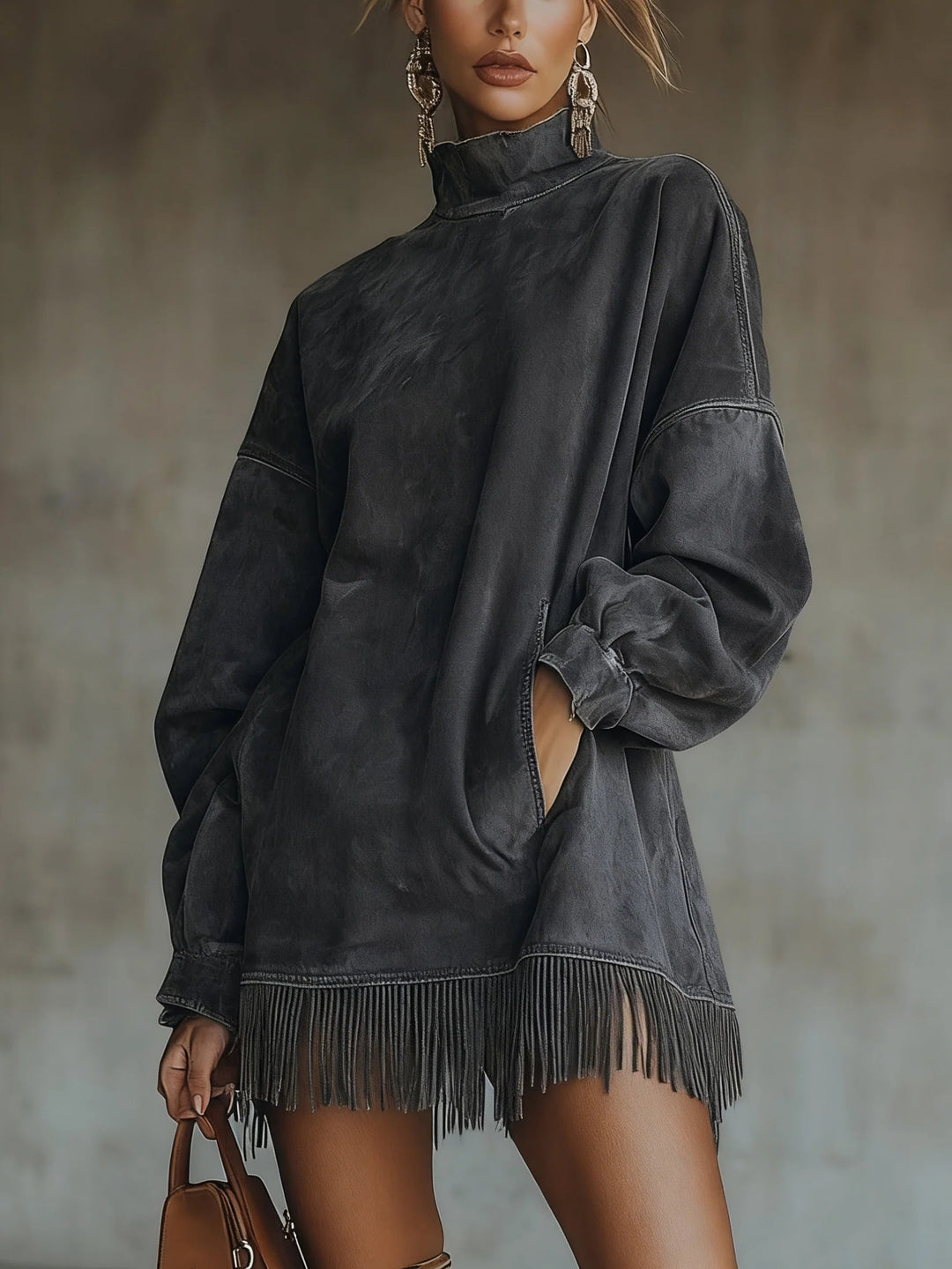 Gabriela | Chic Dress with High Neck
