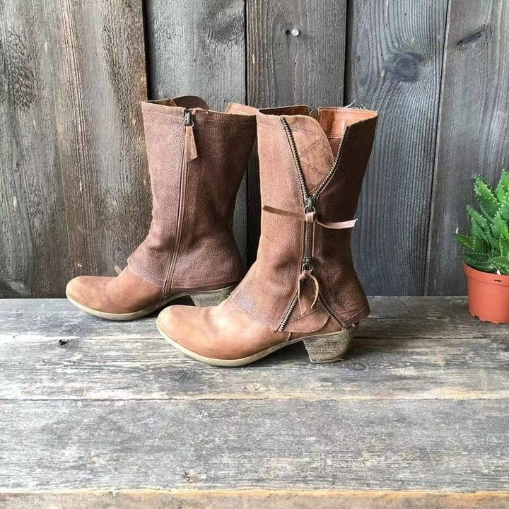 Loretta - Leather Fall Boots