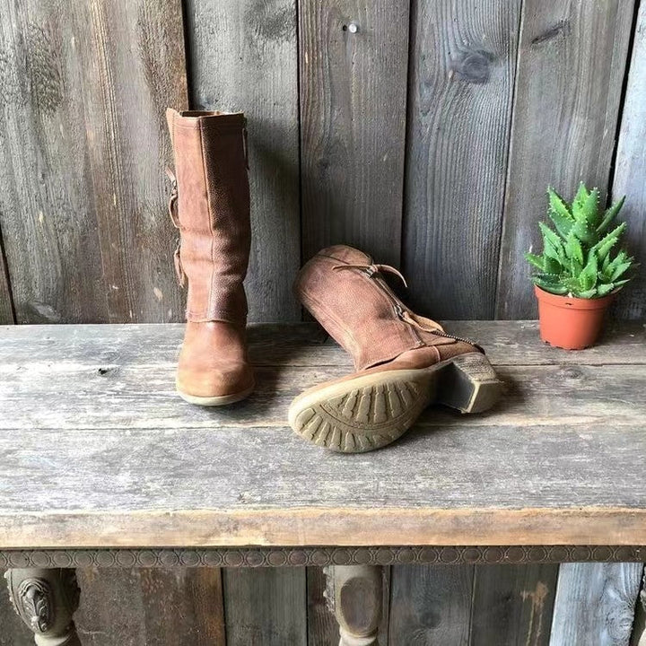 Loretta - Leather Fall Boots