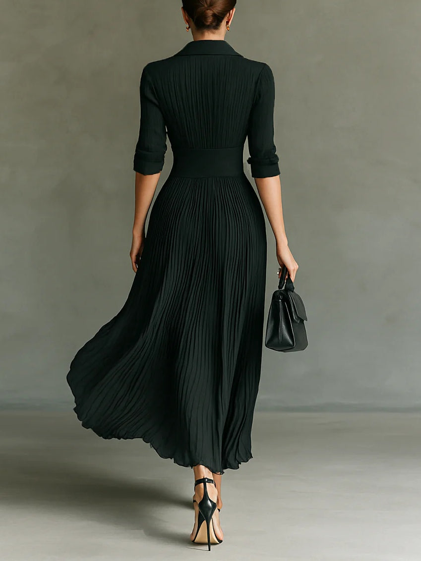 Elvira | Long pleated dress