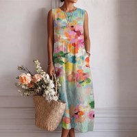 Karla™ | Elegant Multicolor Midi Dress