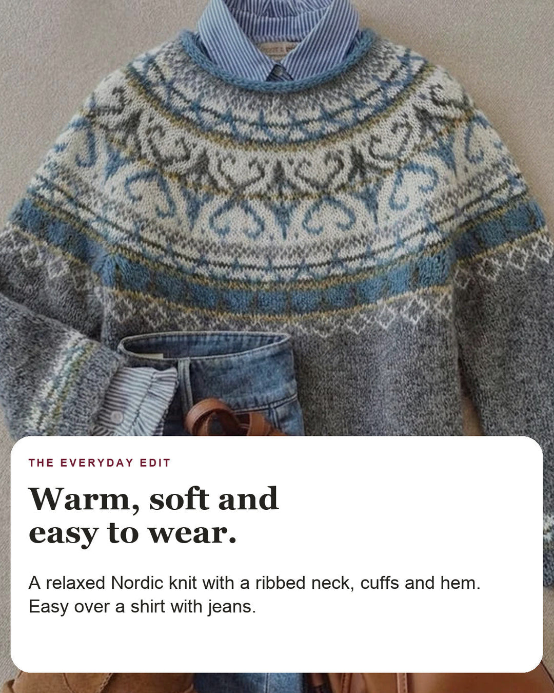Annika | Scandinavian Knit Sweater