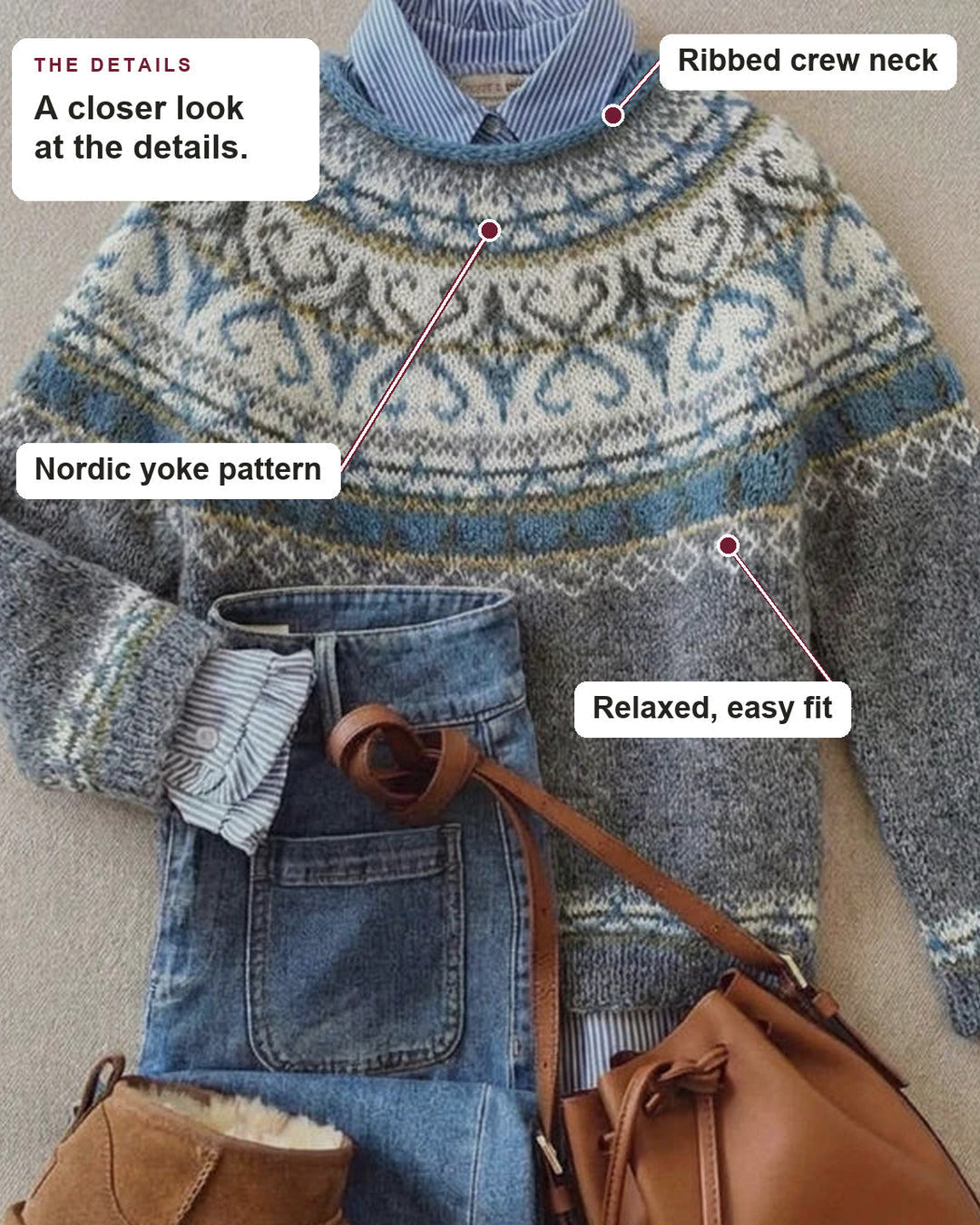 Annika | Scandinavian Knit Sweater