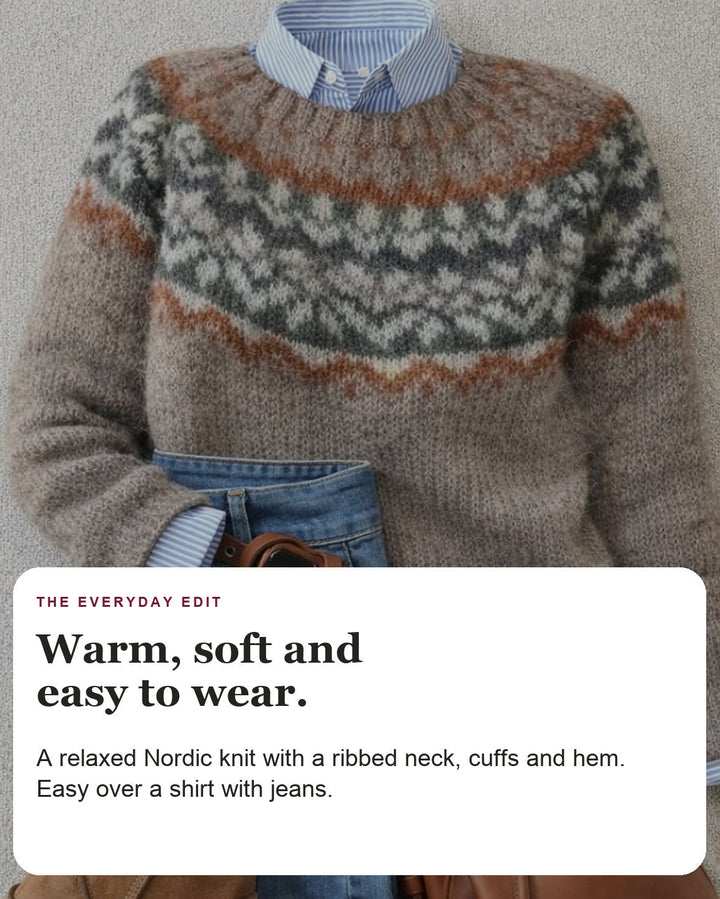 Ashley | Scandinavian Knit Sweater