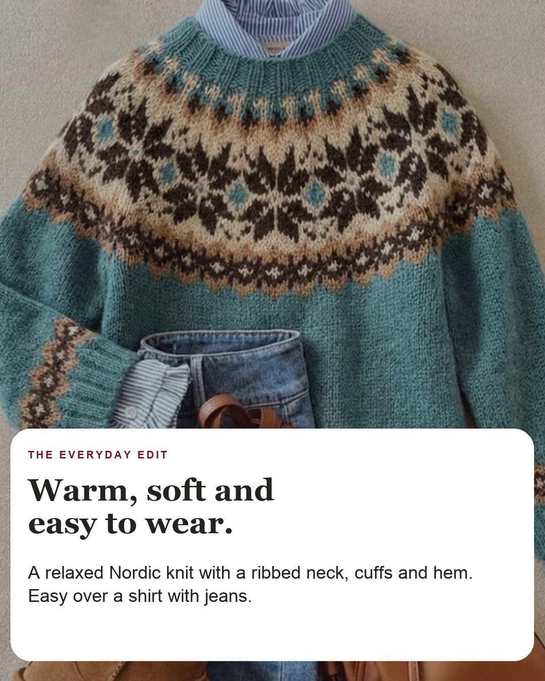 Elsa | Scandinavian Knit Sweater