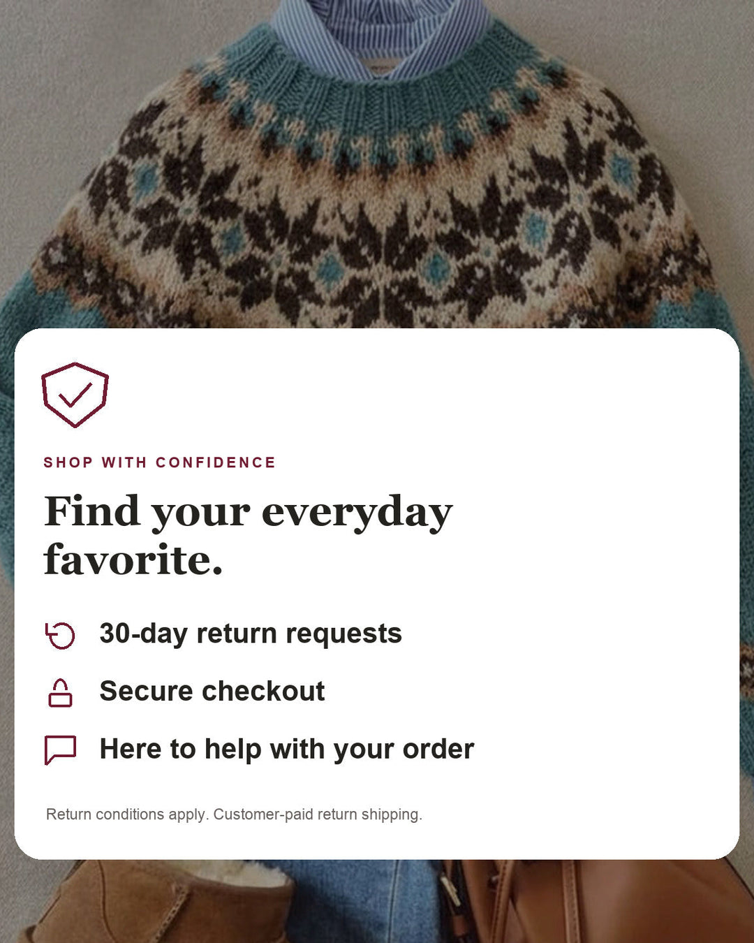 Elsa | Scandinavian Knit Sweater