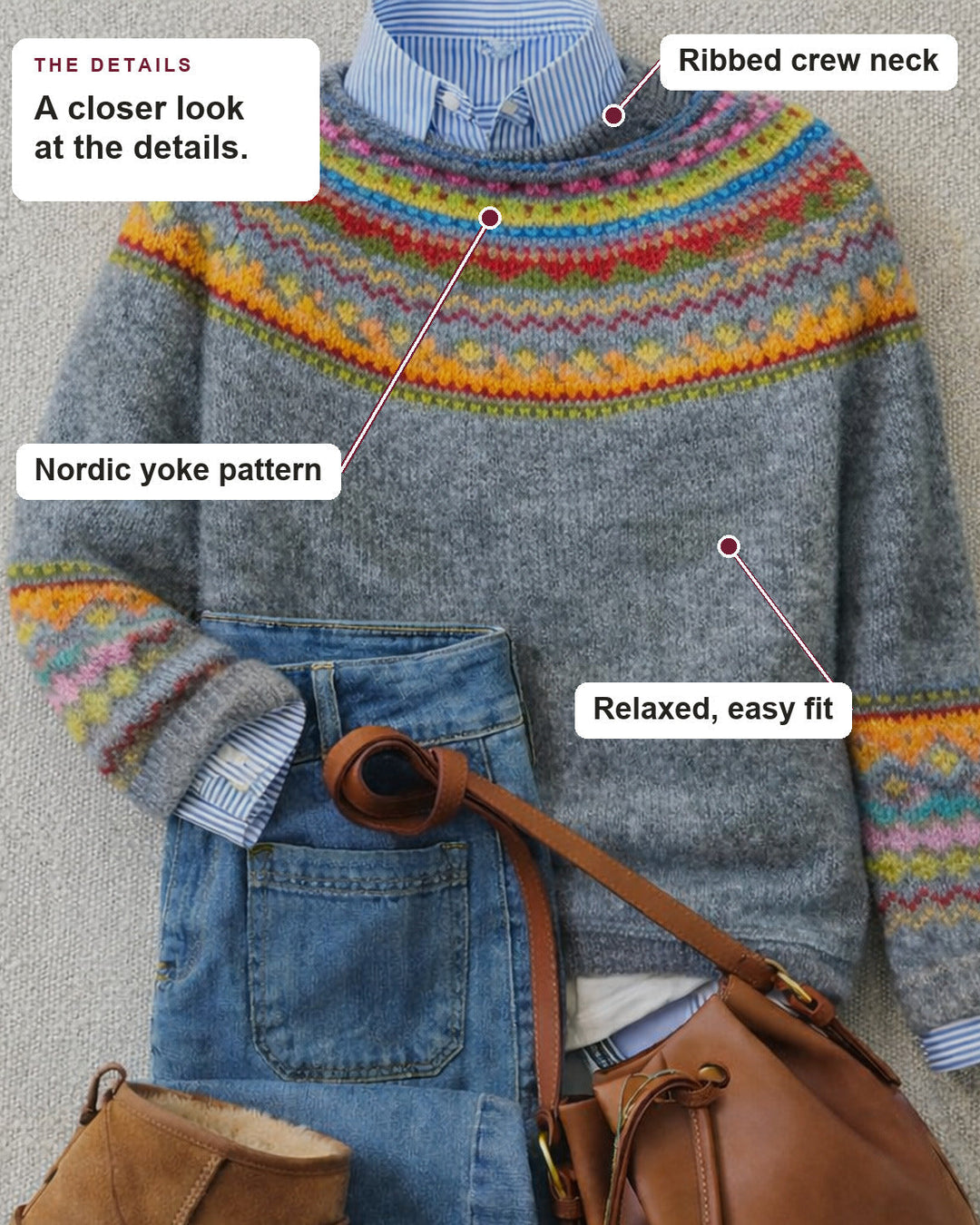 Emily | Scandinavian Knit Sweater