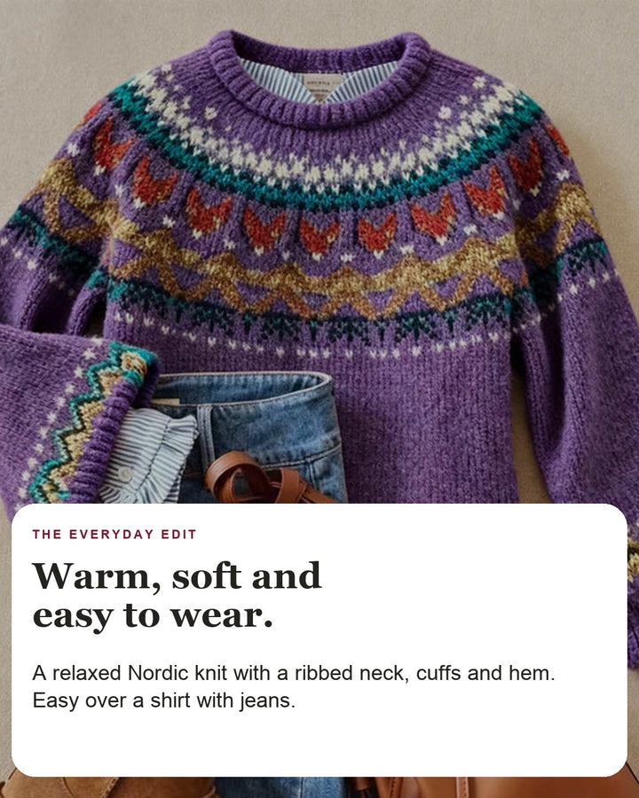 Ingrid | Scandinavian Knit Sweater