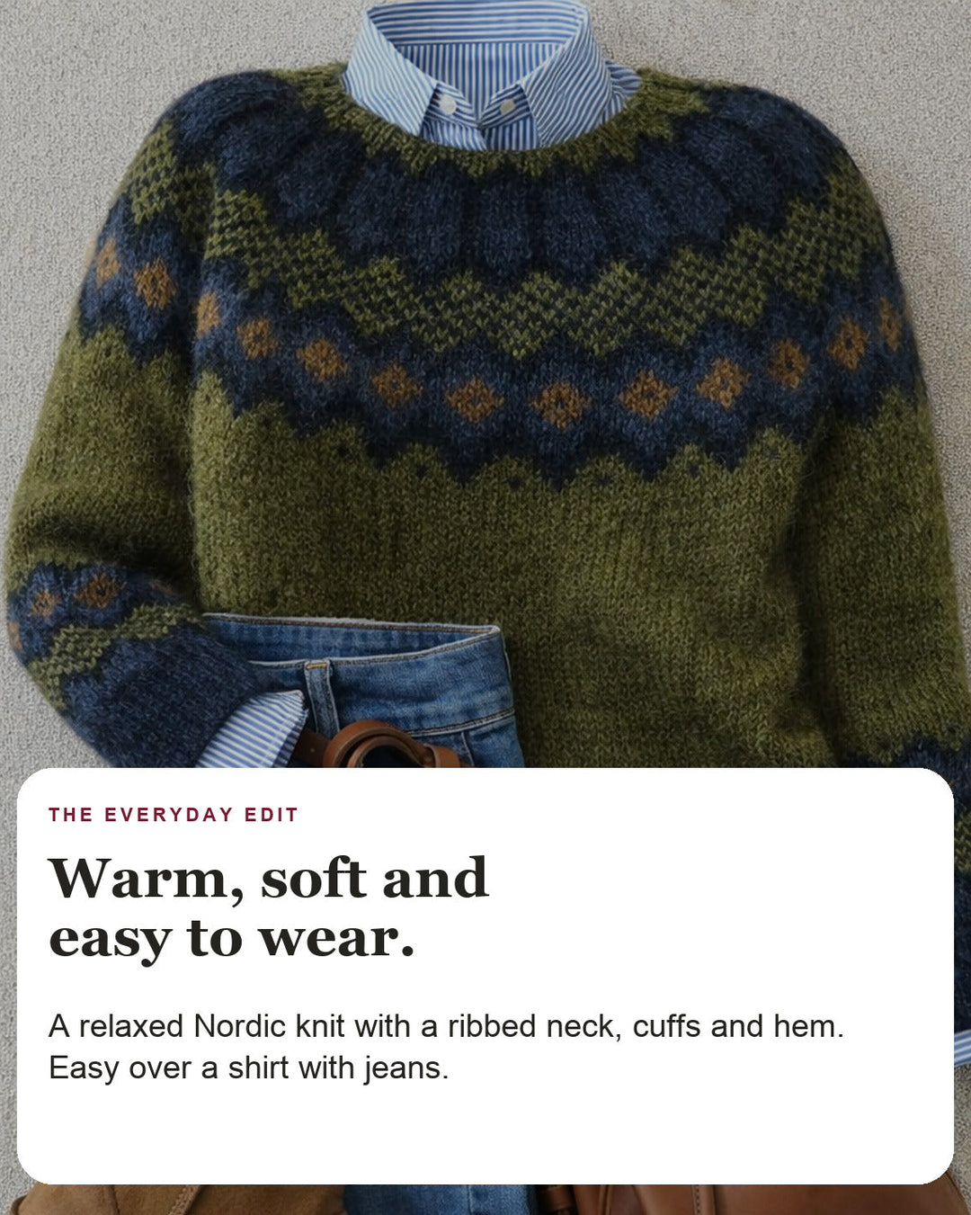 Jessica | Scandinavian Knit Sweater