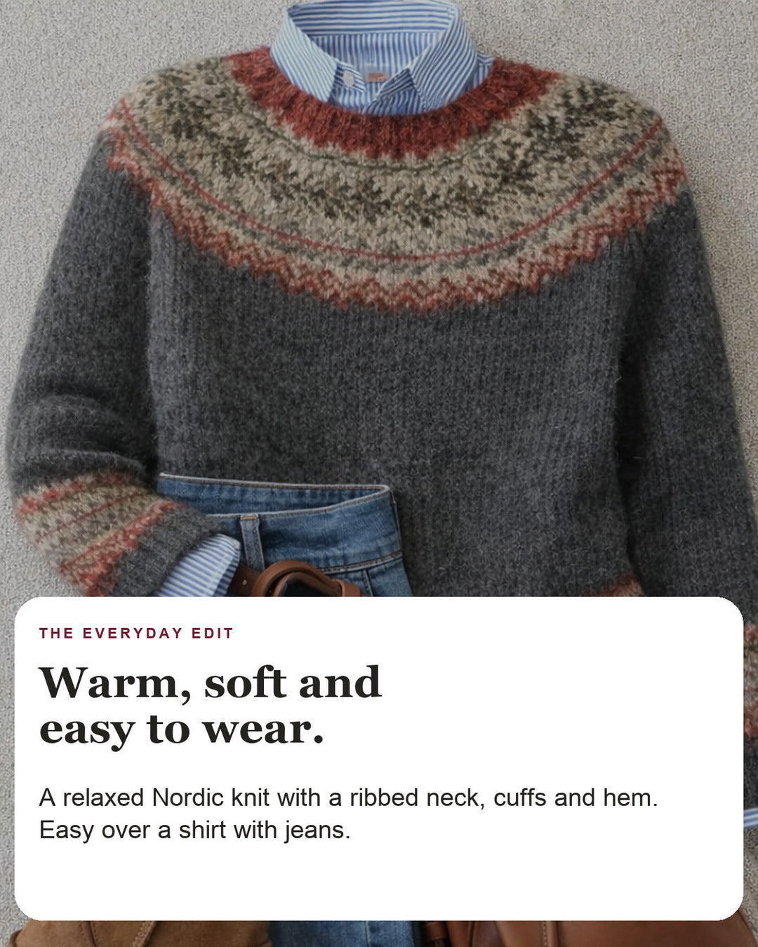 Lauren | Scandinavian Knit Sweater