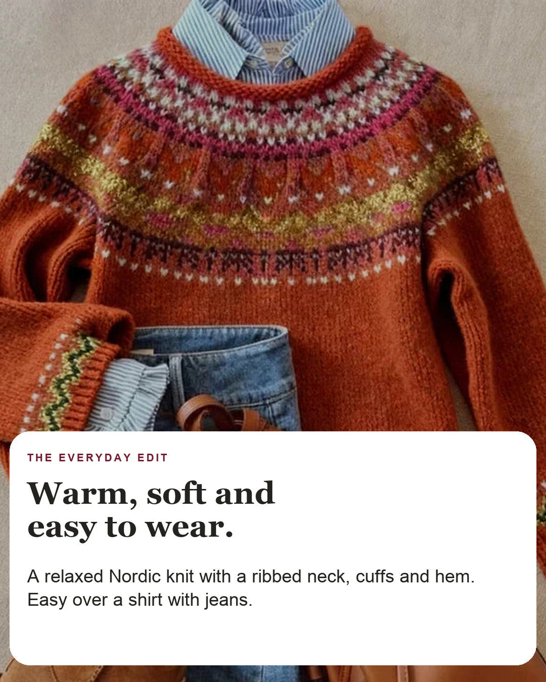 Simona | Scandinavian Knit Sweater