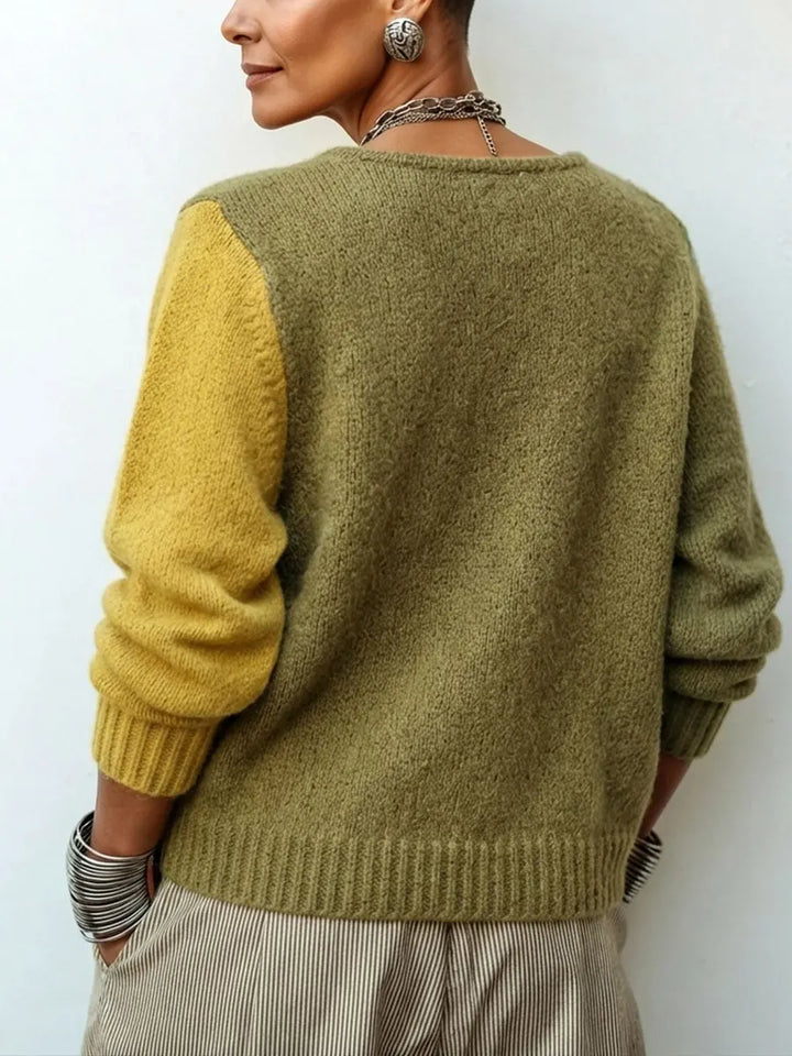 Marlowe - Asymmetric Colorblock Sweater